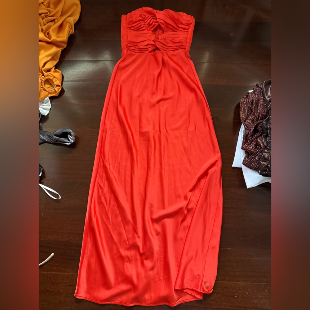 Vibrant Red Maxi Dress